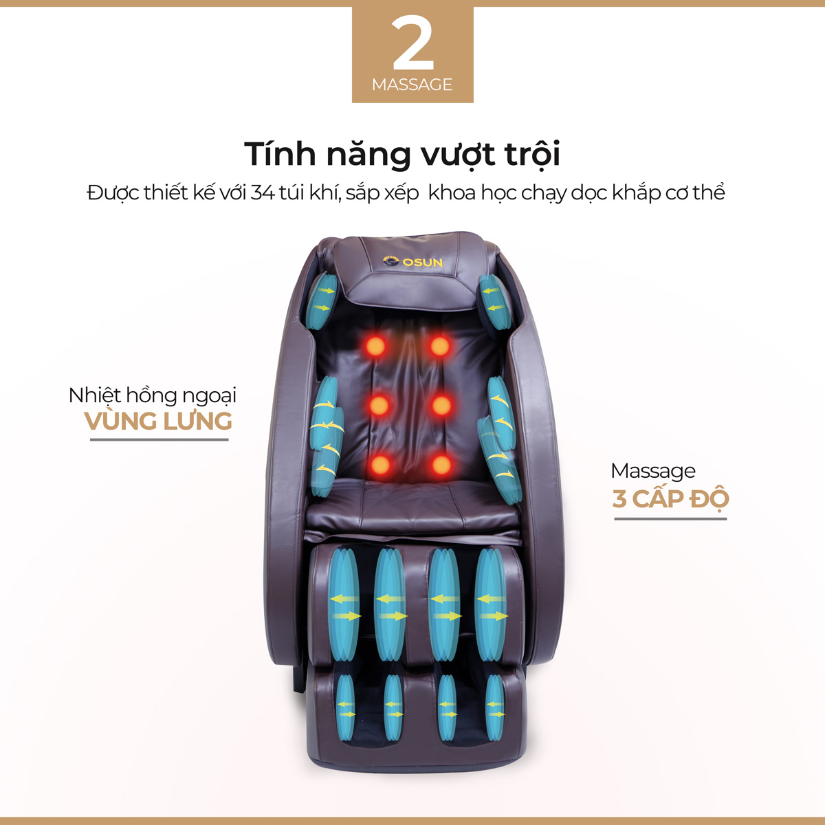 Ghế Massage Nhật Bản Osun SK 36