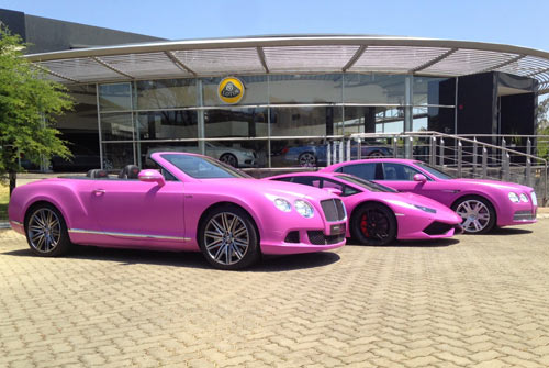 Ngắm Lamborghini và Bentley màu hồng cực “chất”