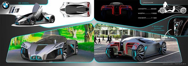 Kỳ thú thiết kế siêu xe i9 của fan “cuồng” BMW - 3