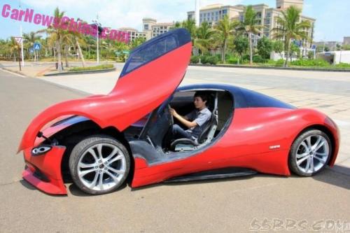 Sinh viên Trung Quốc phát triển xe ô tô điện thể thao cực ngầu - 4