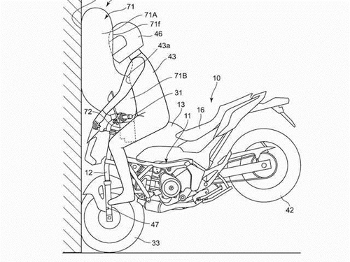 Honda trang bị túi khí siêu an toàn cho xe mô tô
